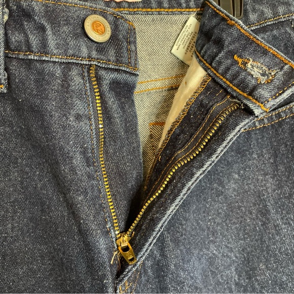 Arizona Women’s Blue Denim Raw Hem High Waist Flare Jeans Size 7 Juniors - Picture 3 of 10